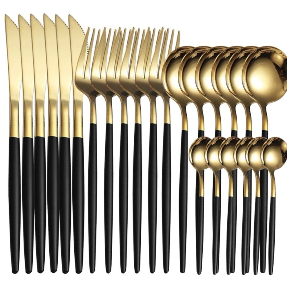 24pcs Stainless Steel Cutlery Set